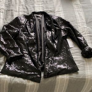 Black Sequin blazer. 2X